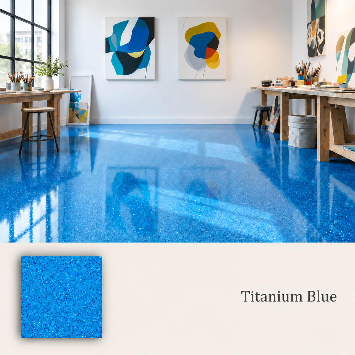 Epoxy Colored Sand Flooring